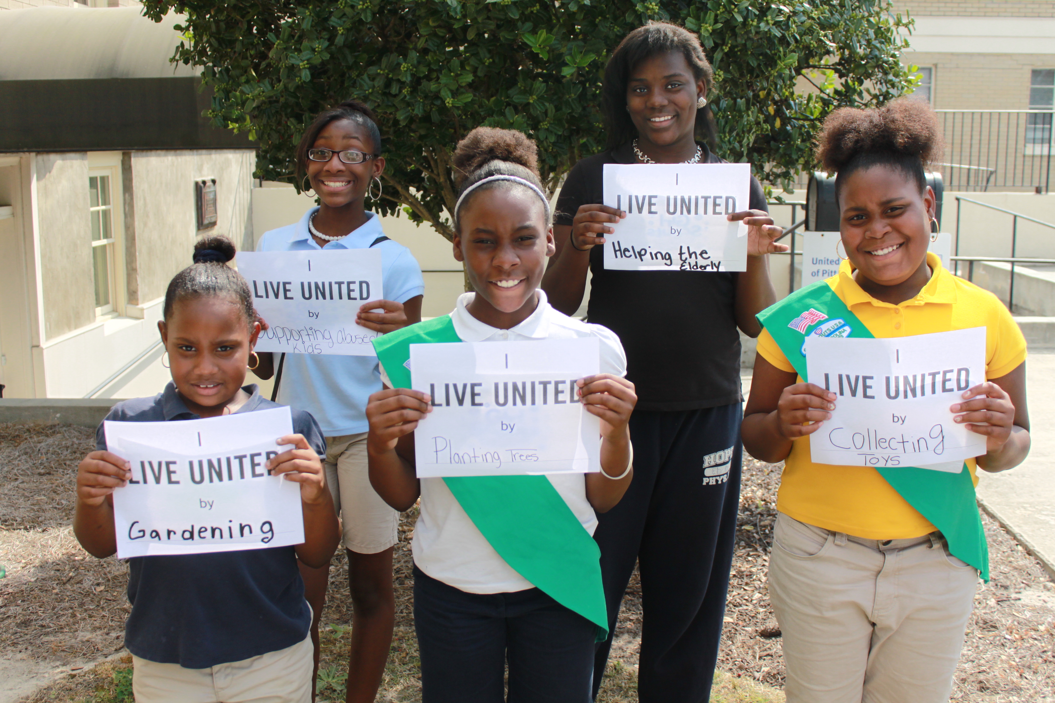 Leaders from our community outreach Girl Scout program share how they "Live United".